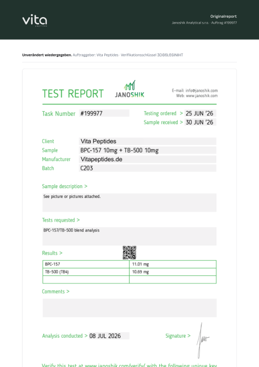 Janoshik-Report, Original