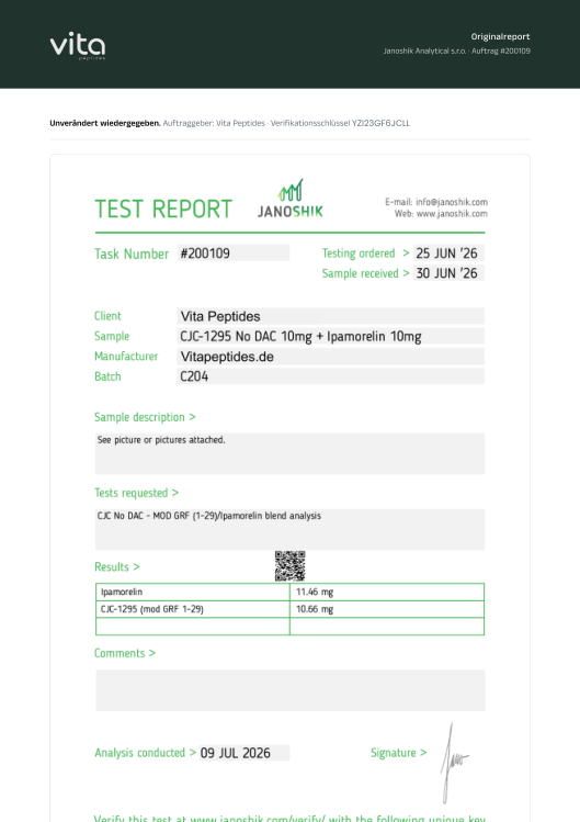 Janoshik-Report, Original