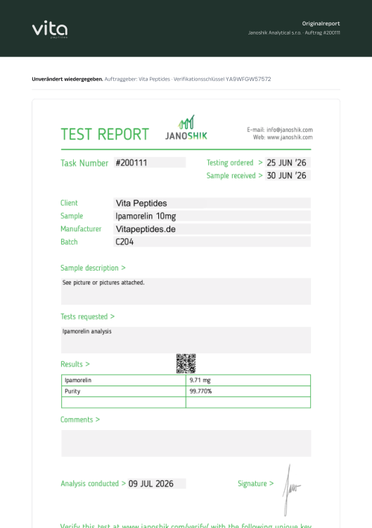 Janoshik-Report, Original