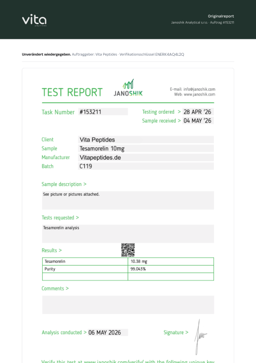 Janoshik-Report, Original